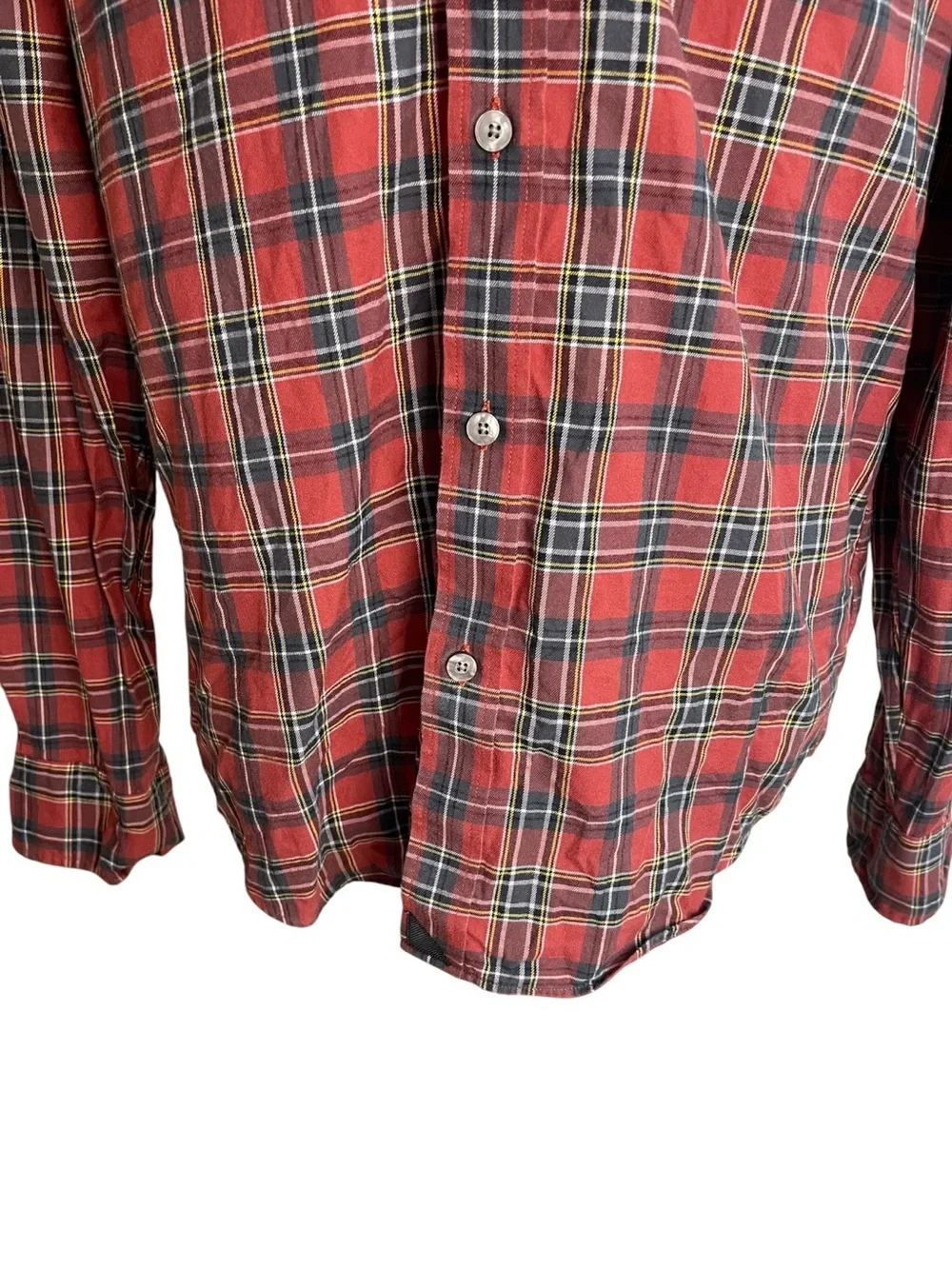 UNTUCKit Catarratto Button Down Slim Fit Shirt Red Plaid